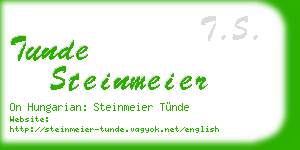 tunde steinmeier business card